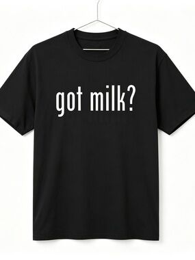90s Got Milk Graphics Womens Mens T-shirt Unisex